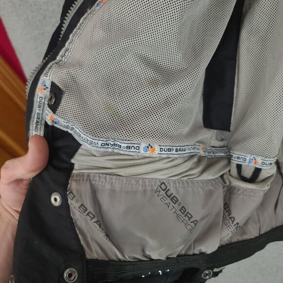 Dub Brand Jacket Mens Medium Black Full Zip Frequency Series Weathergear Nylon - Picture 8 of 15